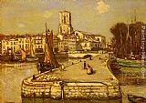 Jean Francois Raffaelli Famous Paintings - A Sunlit Port